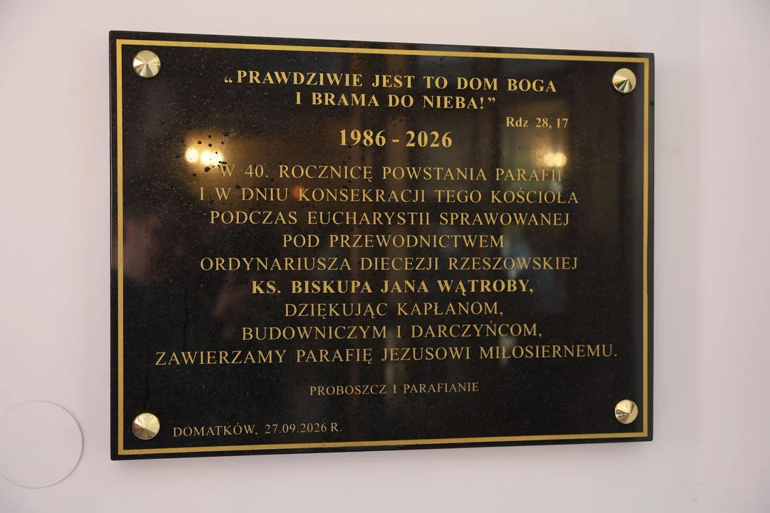 Konsekracja kościoła w Domatkowie 2026