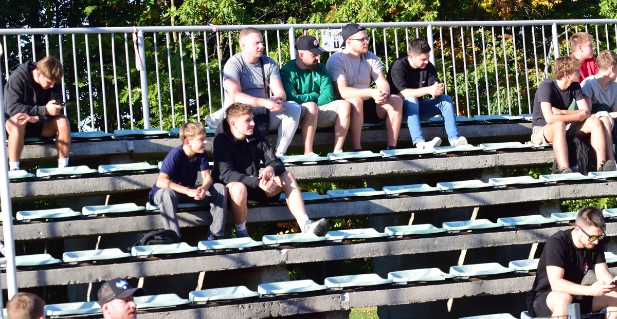 Kibice na meczu Sokoła z Moravią