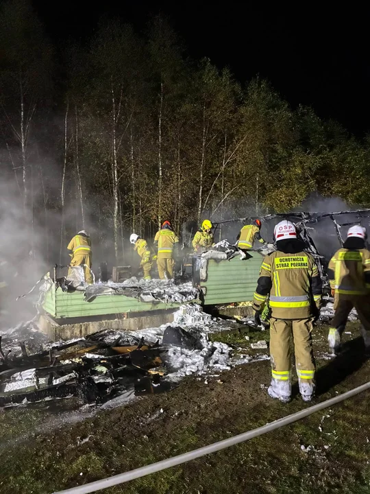 Pożar domu letniskowego w Przedborzu